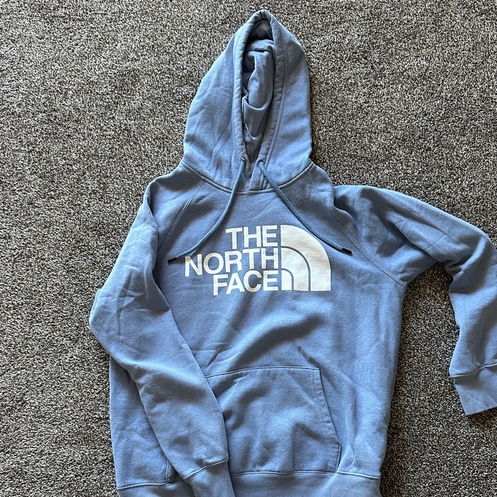 The North Face Blue Classic Logo Pullover Hoodie